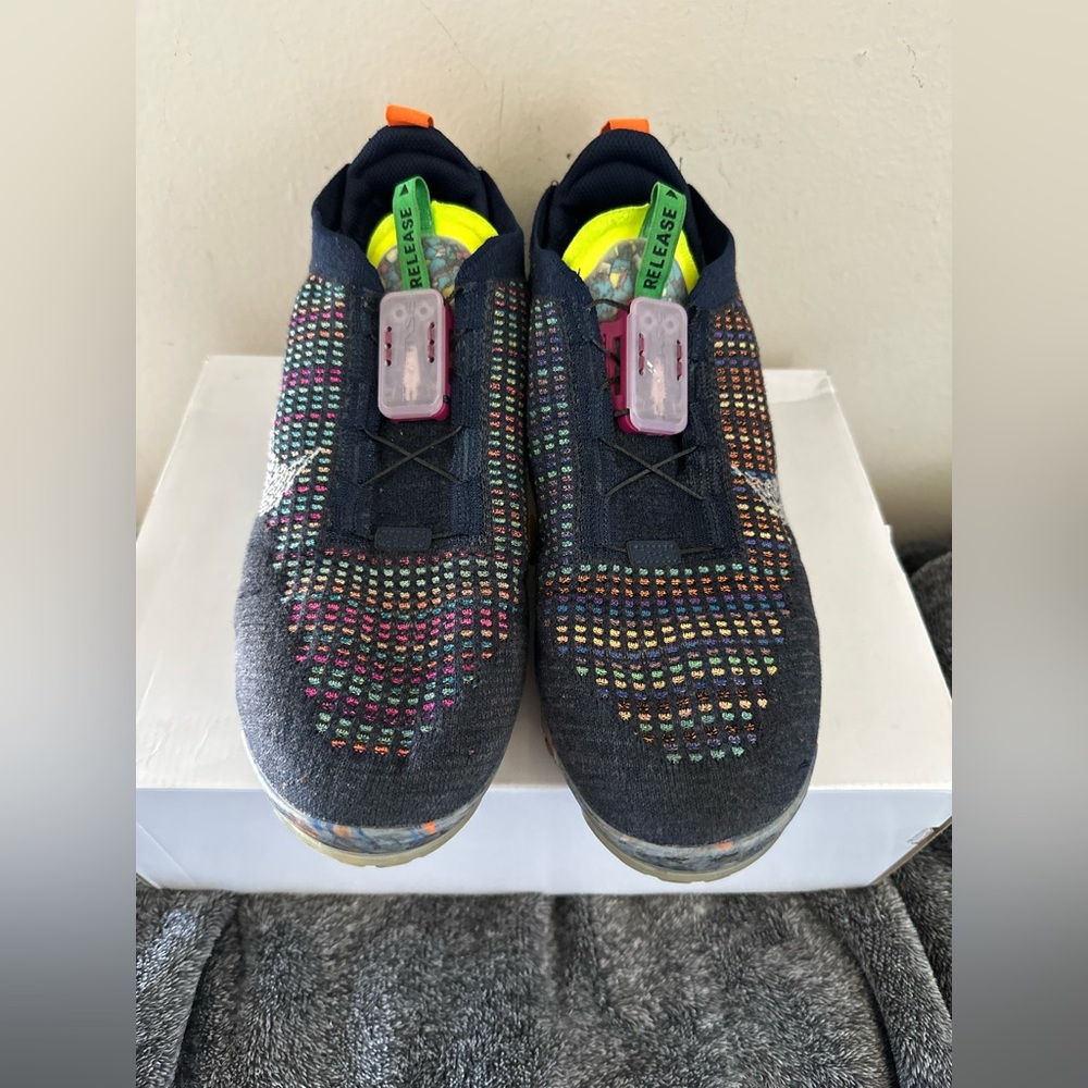 USED Nike Air VaporMax 2020 Flyknit 'Deep Royal Blue Multi' US Men’s Size 11.0